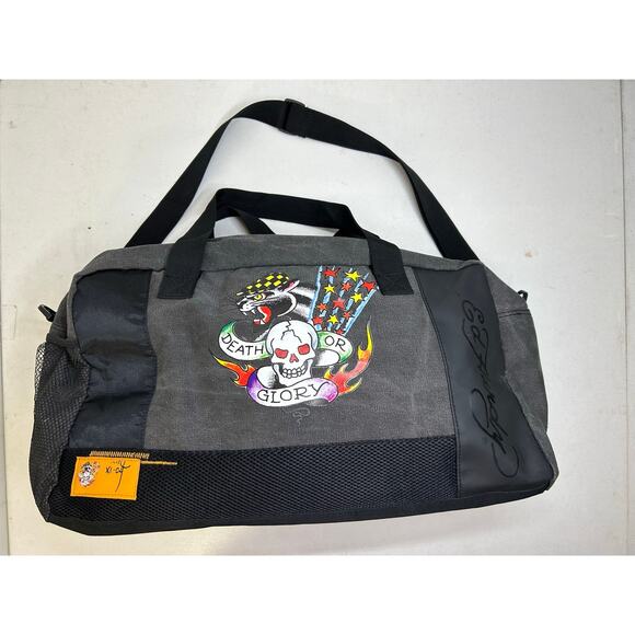 ED HARDY "Death or Glory" Hold-all Duffle Bag - Picture 1 of 5